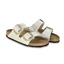 Birkenstock Arizona Big Buckle white pearl