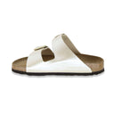 Birkenstock Arizona Big Buckle white pearl