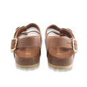 Birkenstock milano big buckle cognac
