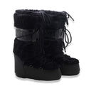 Moon boot  icon faux fur black