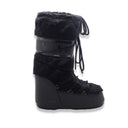 Moon boot  icon faux fur black