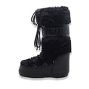 Moon boot  icon faux fur black