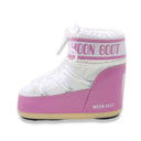 Moon boot icon low nylon pink white