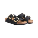 Birkenstock arizona big buckle black gold