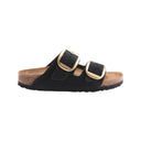 Birkenstock arizona big buckle black gold