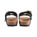 Birkenstock arizona big buckle black gold