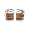 Birkenstock arizona big buckle patent white