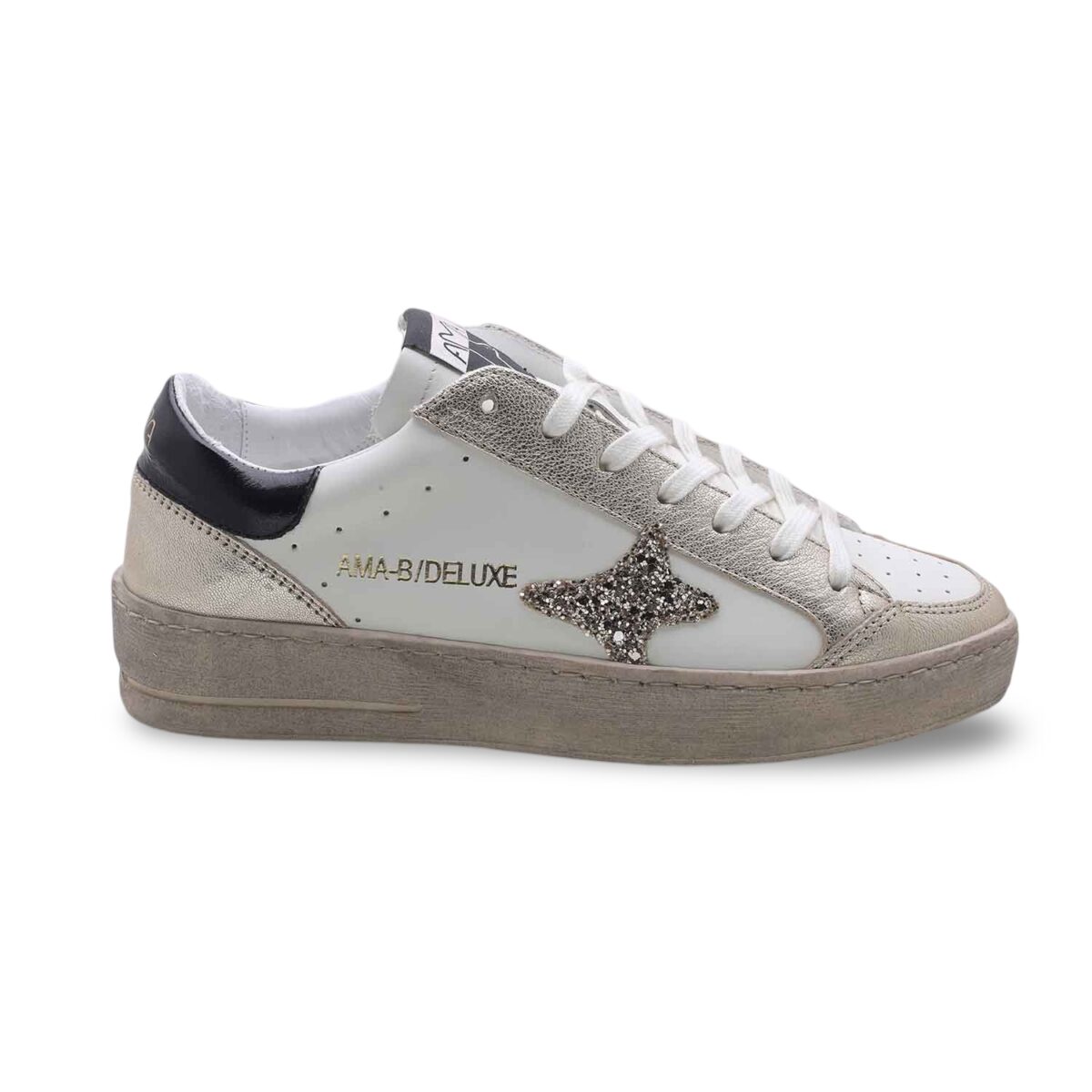Ama Brand Slam White Black Shiny