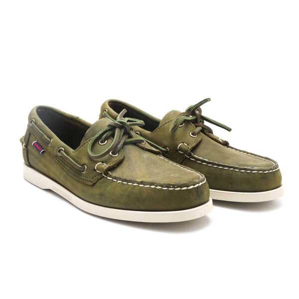 Sebago Dockside Portland Verde Militare